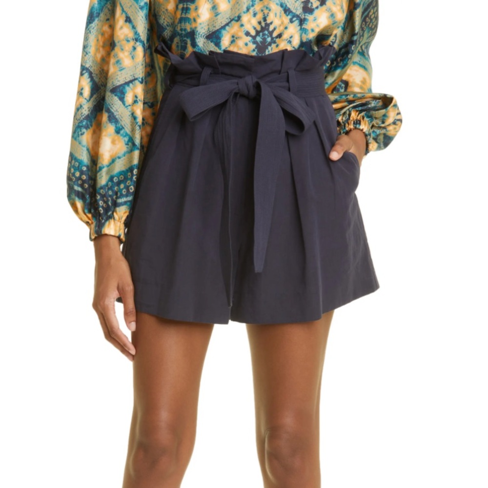 Ulla Johnson Abri Paper Bag Shorts
